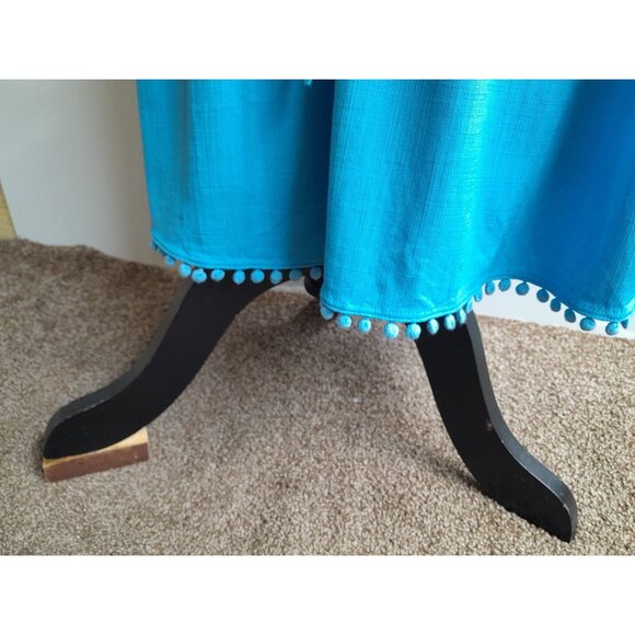 Free People Spring Love Boho Casual Vacation Summer Midi Dress Small Blue Pocket - Picture 9 of 16